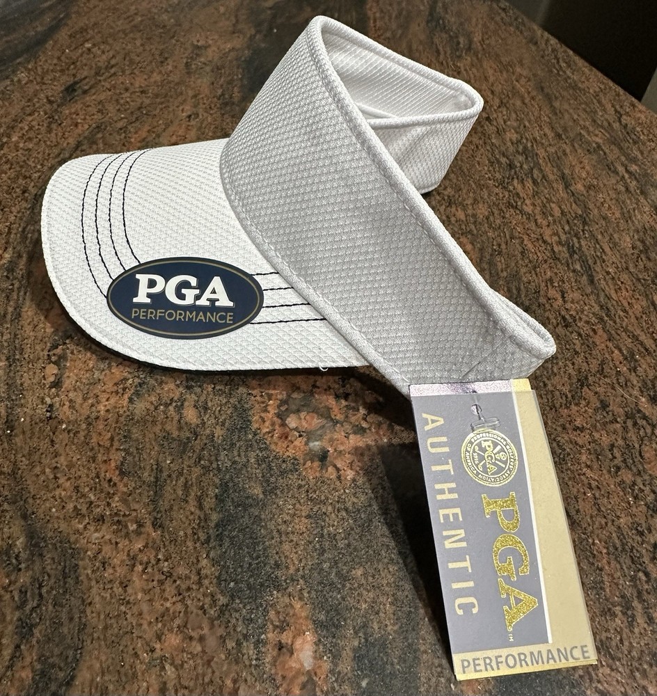 Genuine PGA Performance Golf Visor - NWT - Adjustable One Size Fits All