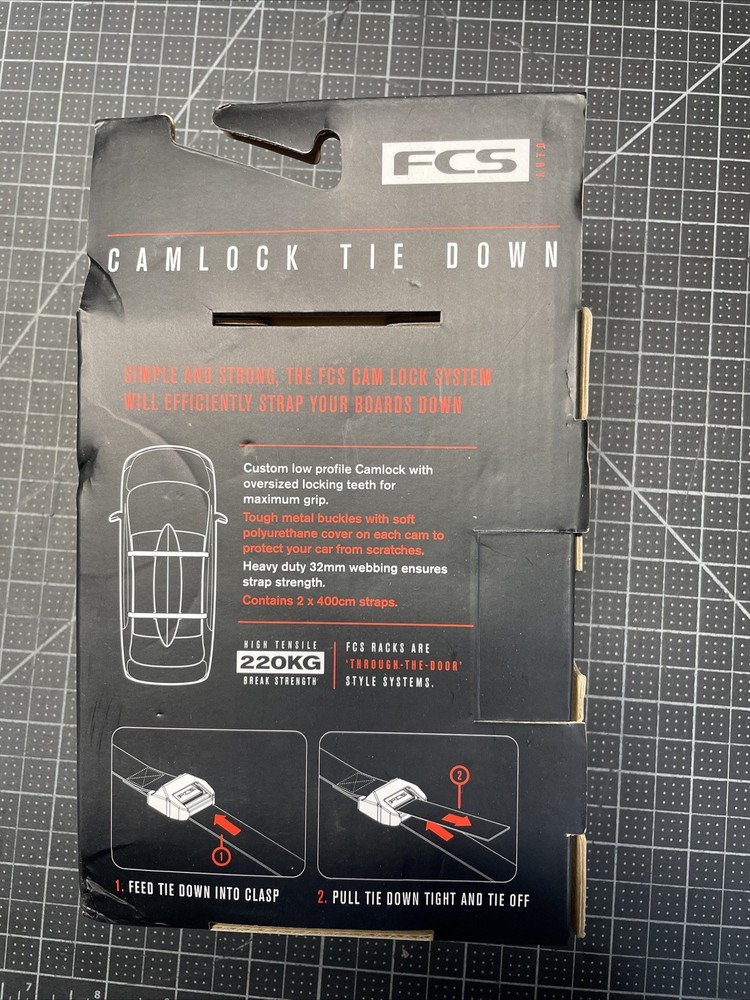 FCS Cam Lock Board Tie Down Straps