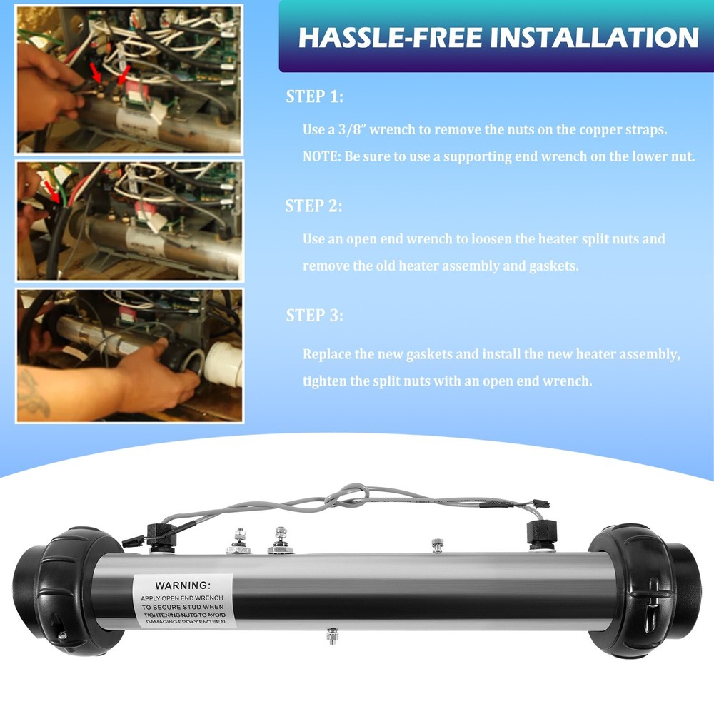 58083 Spa Heater Assembly Replacement for Balboa 25-175-1010 M7 VS 5.5KW, 220V