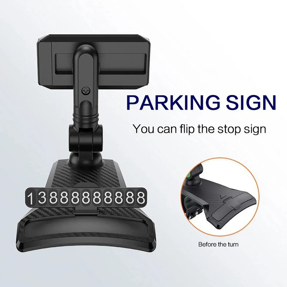 Car Dashboard Dash Mount Mobile Phone Holder GPS Stand Bracket Clip on Sun Visor