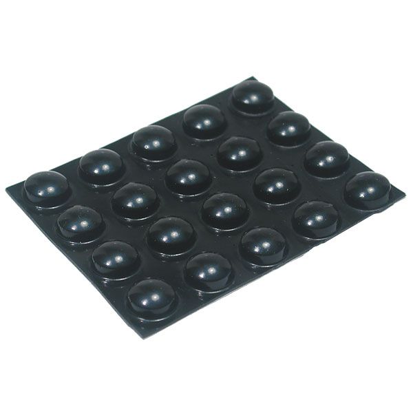 20 Medium Black Round Locator Bumps , Bump Dots