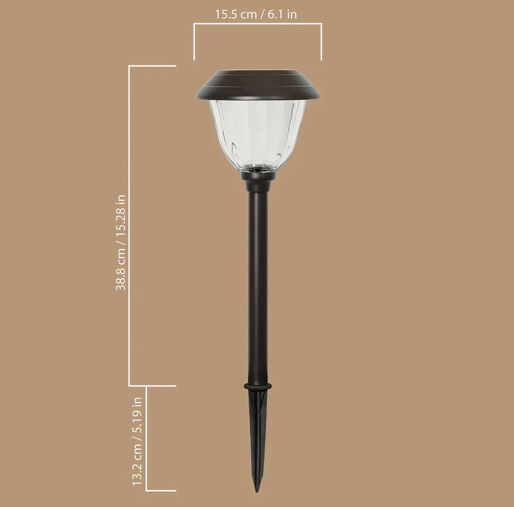 MEMBER'S MARK OIL-RUBBED BRONZE LED SOLAR PATH LIGHTS, 5 Pack