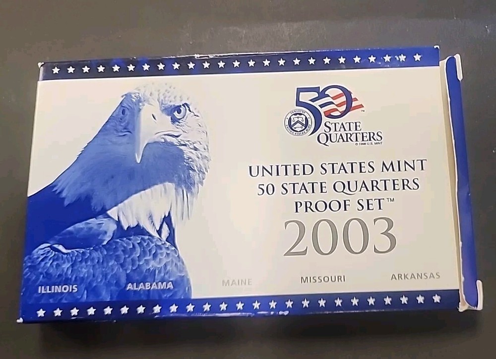 2003-s Clad STATE QUARTERS Proof Set in original BLUE box