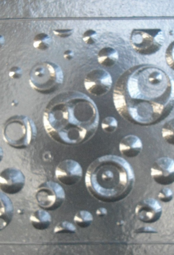 Retro Bubble design concrete bench mold .150 abs plastic 31" x 14" x 2.5"