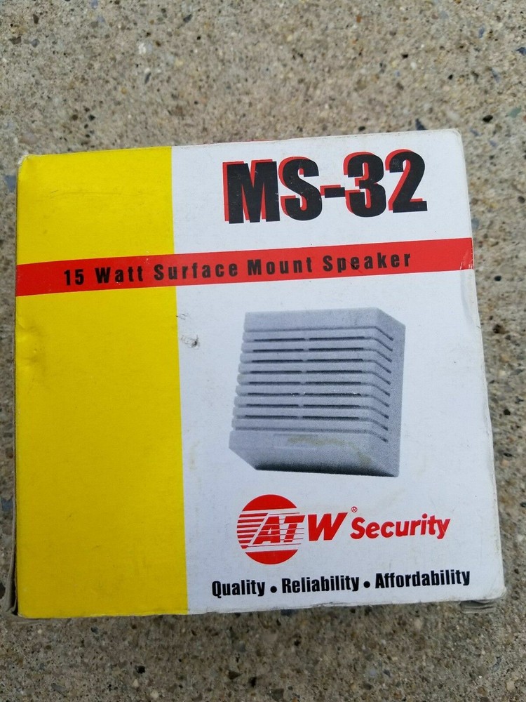 ATW Security (MS-32)15 Watt Surface Mount Speaker NEW