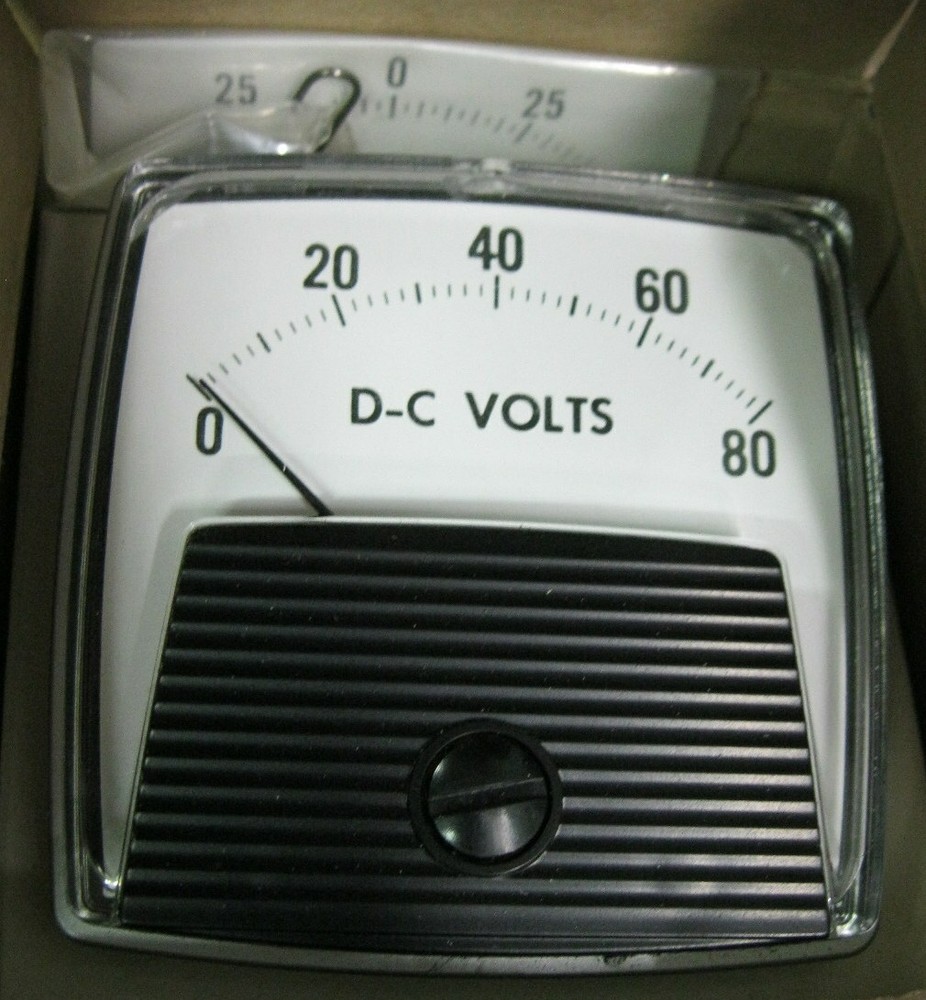 GE   152011PDPD Panel Meter 0-80 D-C Volts