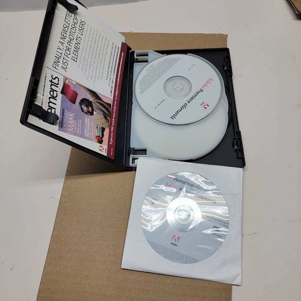 Adobe Photoshop Elements 3.0 PLUS Adobe Premiere Elements Win XP