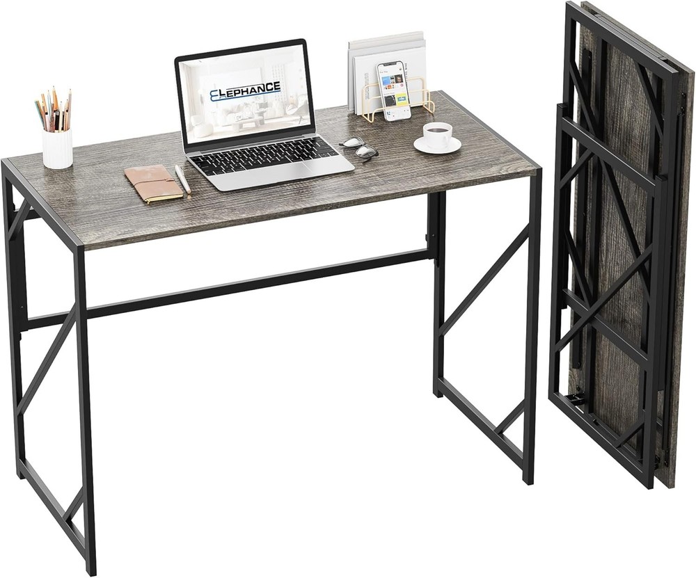 Folding Desk Writing Computer Desk Home Office No-Assembly Study Office Desk