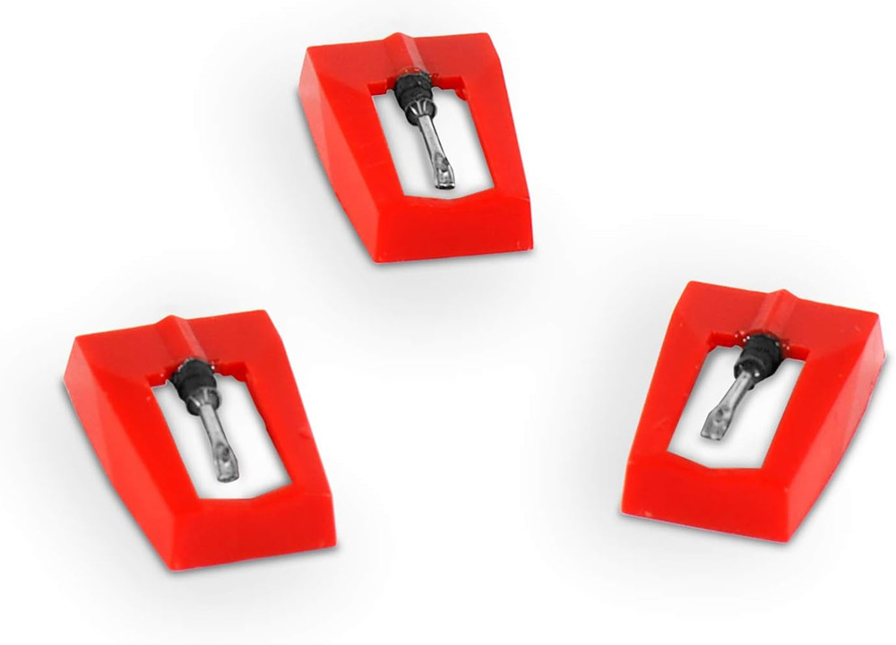 3 Pack Turntable Replacement Needles for  Portable Suitcase Record Player
