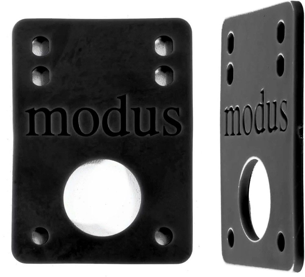 Modus Skateboard Risers 1/8" Black Riser Pad Set of 2