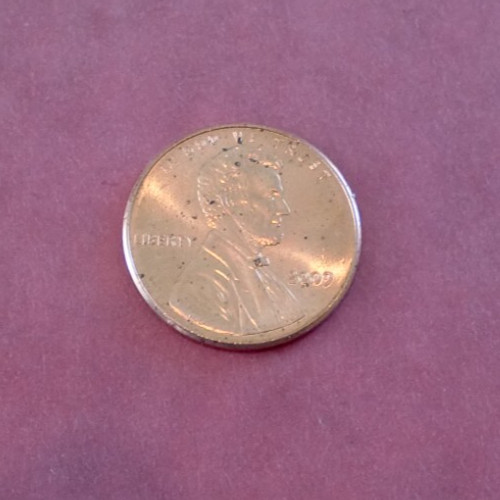 2009P Lincoln Cent nail in right foot ! B.U.