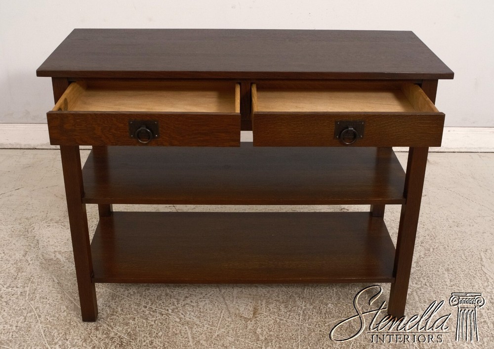 68243: STICKLEY Mission Oak 2 Drawer Arts & Crafts Server