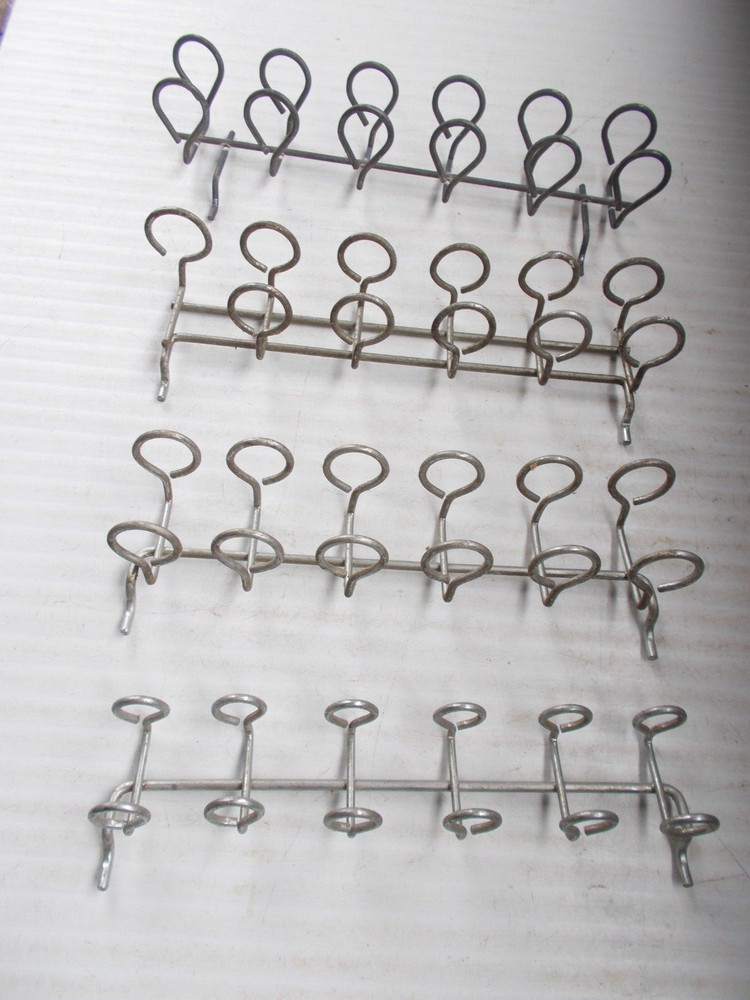 Vtg Set of 4 Pegboard  Multi Tool Utility Hook Accessory Holders