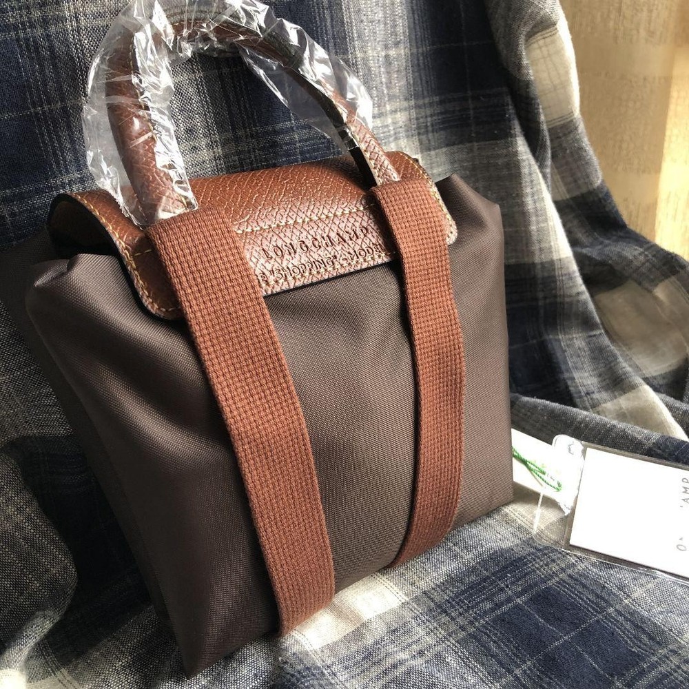 Longchamp Backpack Nylon Le Pliage Brown New From Japan