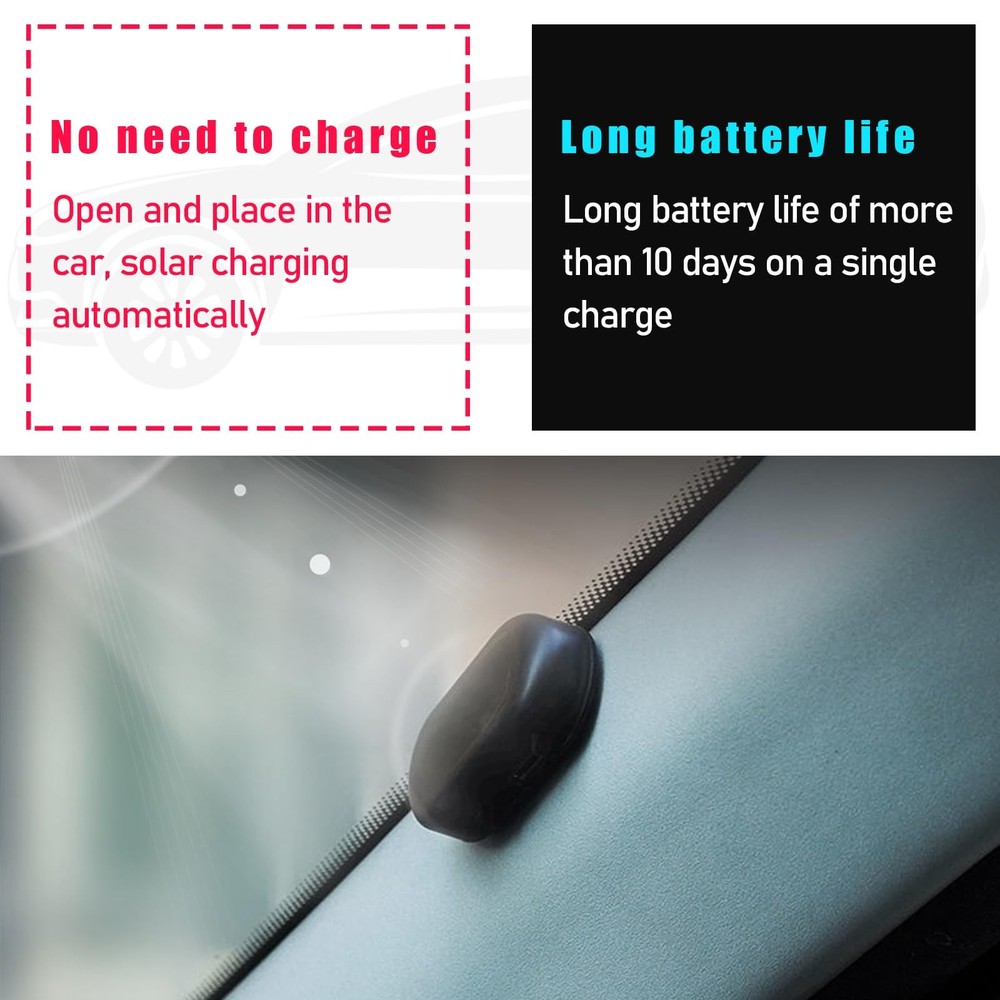 2PCS Car Solar Power Simulated Dummy Alarm, AntiTheft LED Flashing Security L...