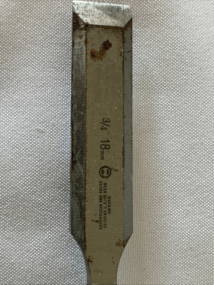 STANLEY HAND WOOD CHISEL 3/4" 18MM EASY GRIP RUBBER HANDLE