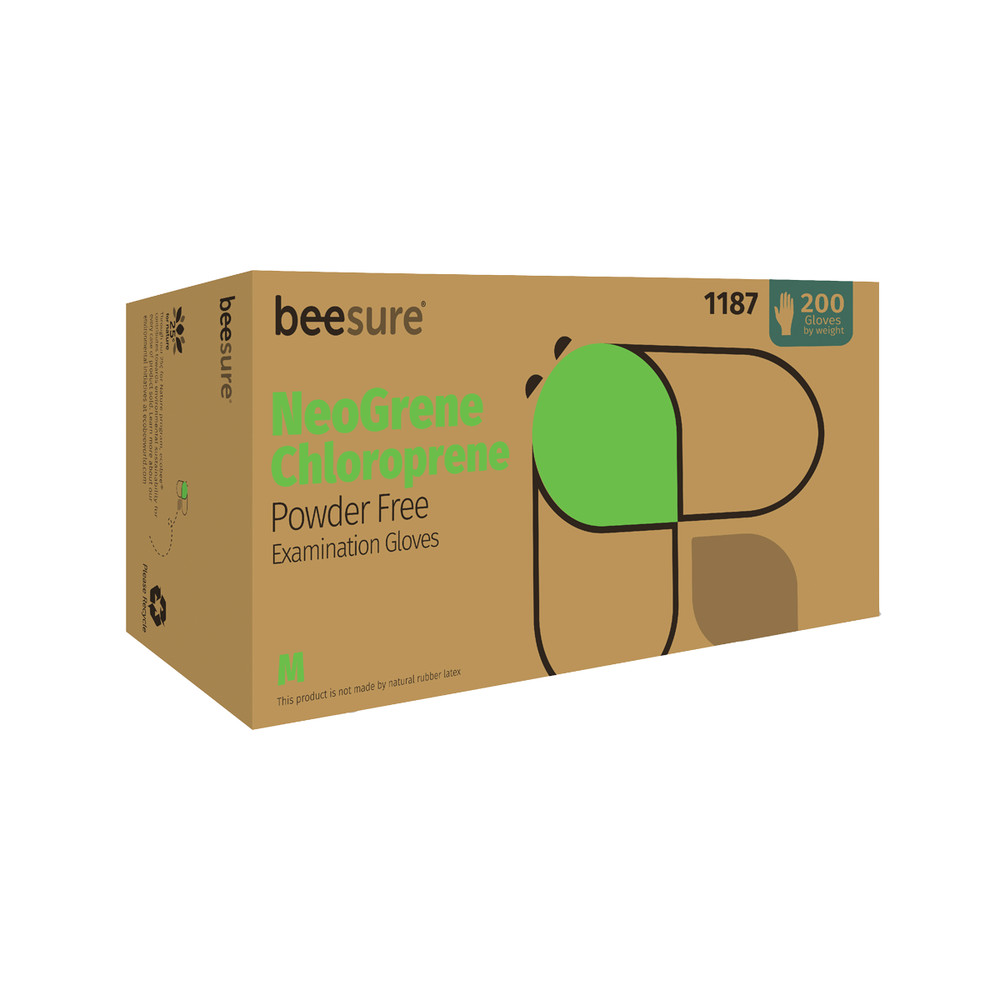 BeeSure NeoGrene Chloroprene Gloves (Pkg. 200)