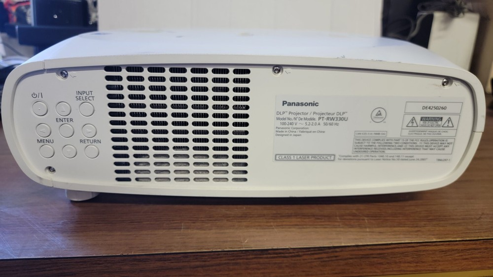 Panasonic PT-RW330U DLP Projector 16801 Hours