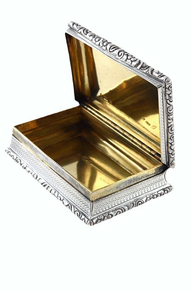 Nathaniel Mills William IV Silver Table Snuff Box 1834