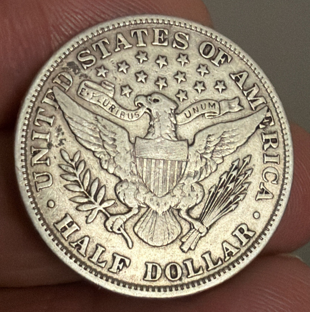 1907 BARBER HALF DOLLAR - VF