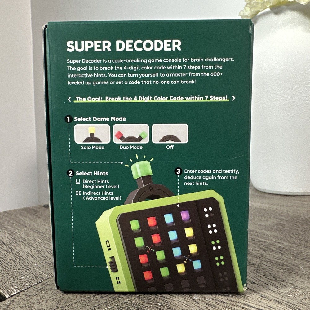Giiker Super Decoder 600-Level Code-Breaking Puzzle Deduction Game 1-2 Players