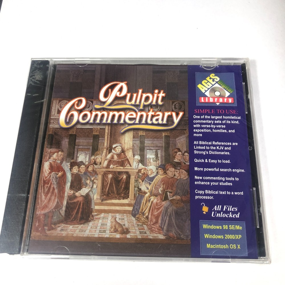 Pulpit Commentary V1.7 (PC, CD-ROM, 2005, Ages Digital Library) NEW
