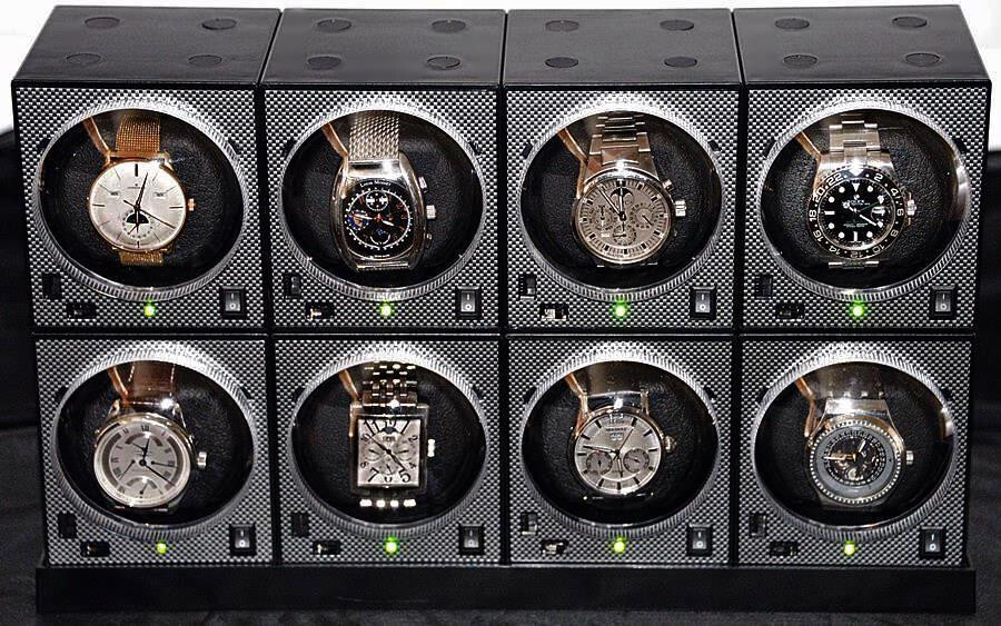 BOXY Brick Automatic Watch Winder System for 8 watches -8E4/daVinci- Brilliant!