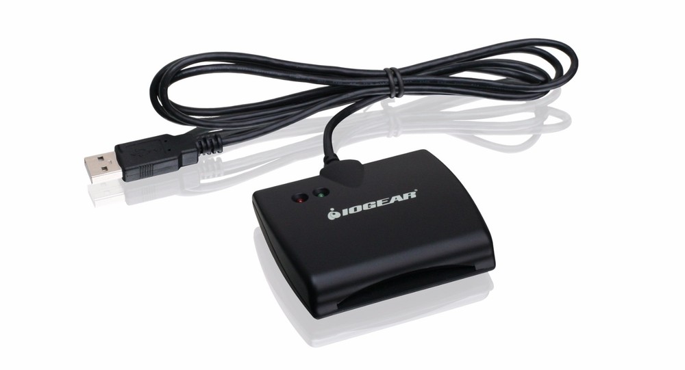 IOGear GSR202 USB Smart Card Access Reader in Black