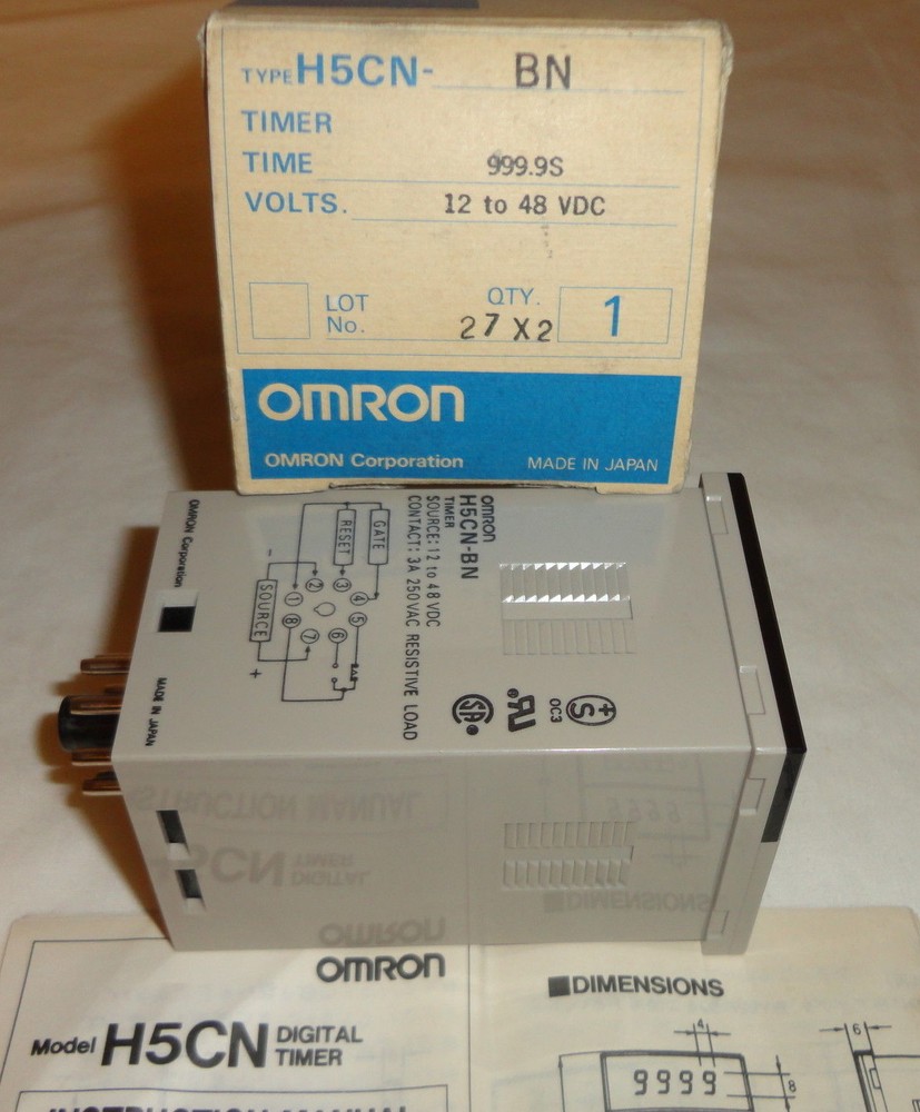 Omron H5CN-BN Timer H5CNBN 12 to 48VDC NEW