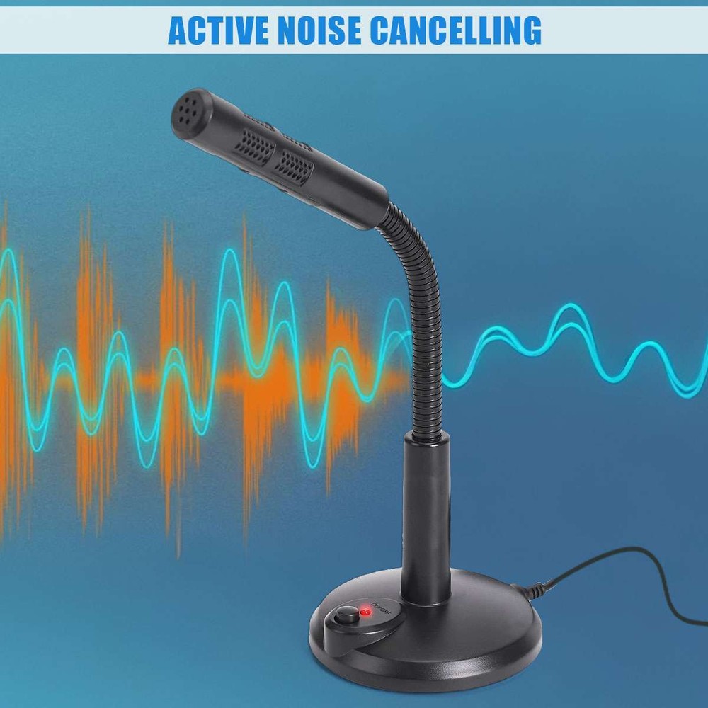 2025 USB Computer Mini Condenser Microphone Stand Recording Mic For PC Desktop