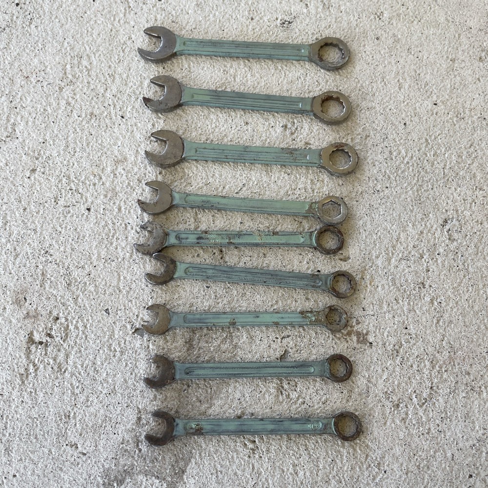 Vintage Oxwall Meteor Ignition Wrench 9 Mini Combination Wrenches, USA
