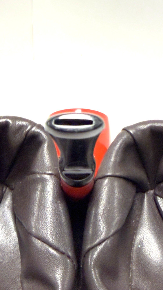 VENTURI by SUPER-TEMP Red Smooth Billiard w *Ebonite Saddle Stem (NOT Plastic)