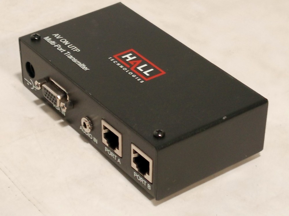 Hall Technologies AV ON UTP Multi-Port Transmitter Device, High Resolution