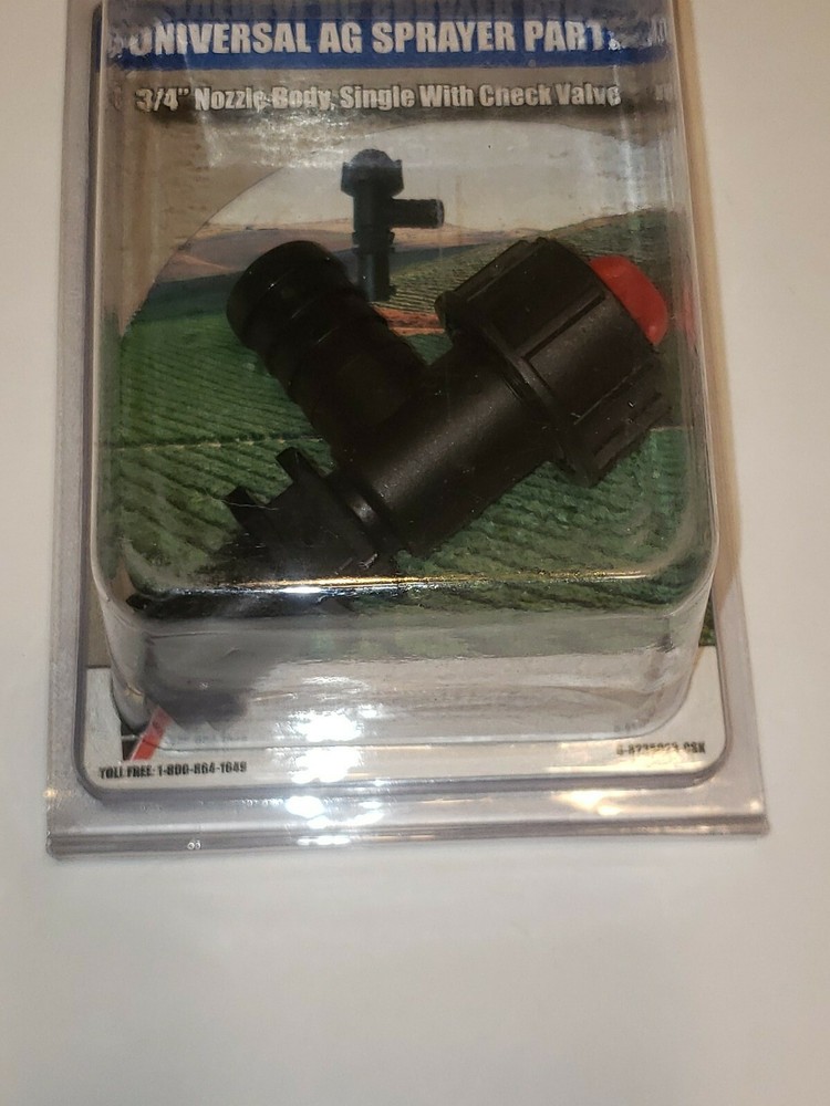Universal AG sprayer part 3 /4" single nozzle body with check valve