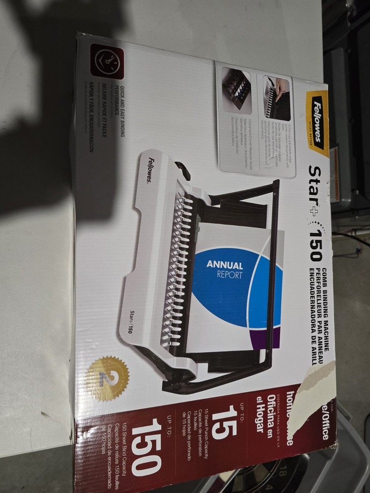 Fellowes Binding Machine Star+ Plus 150 Comb Binding Machine
