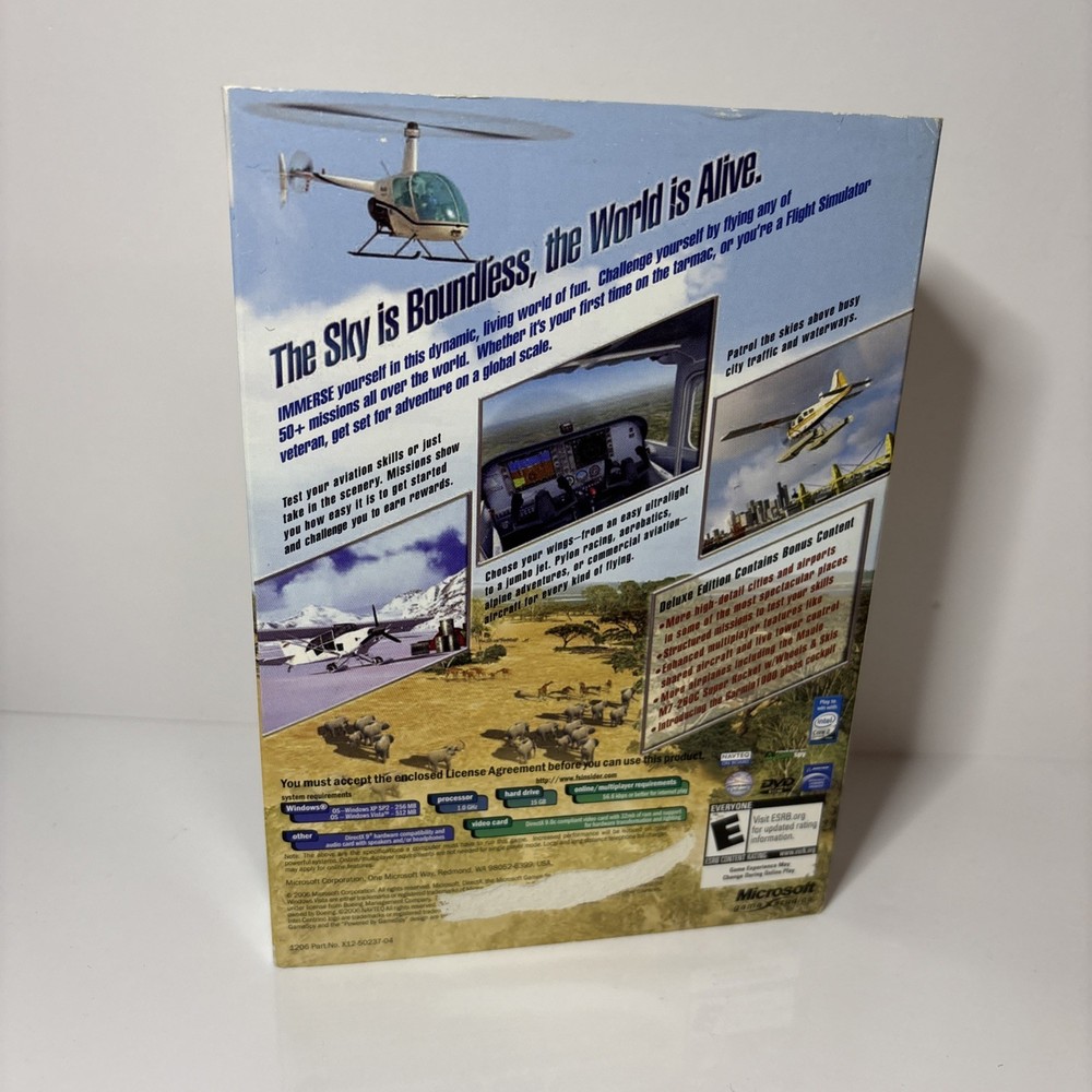 Microsoft 2006 Flight Simulator X Deluxe Edition PC Game Windows