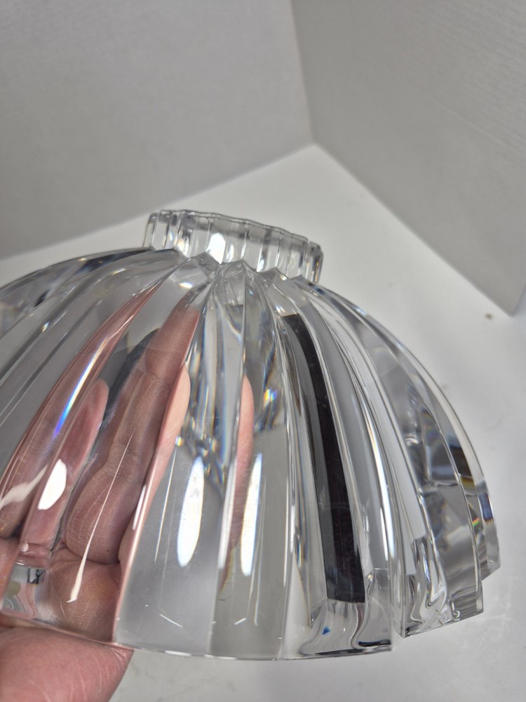 EXQUISITE ORREFORS CRYSTAL CENTERPIECE BOWL SIGNED & NUMBERED