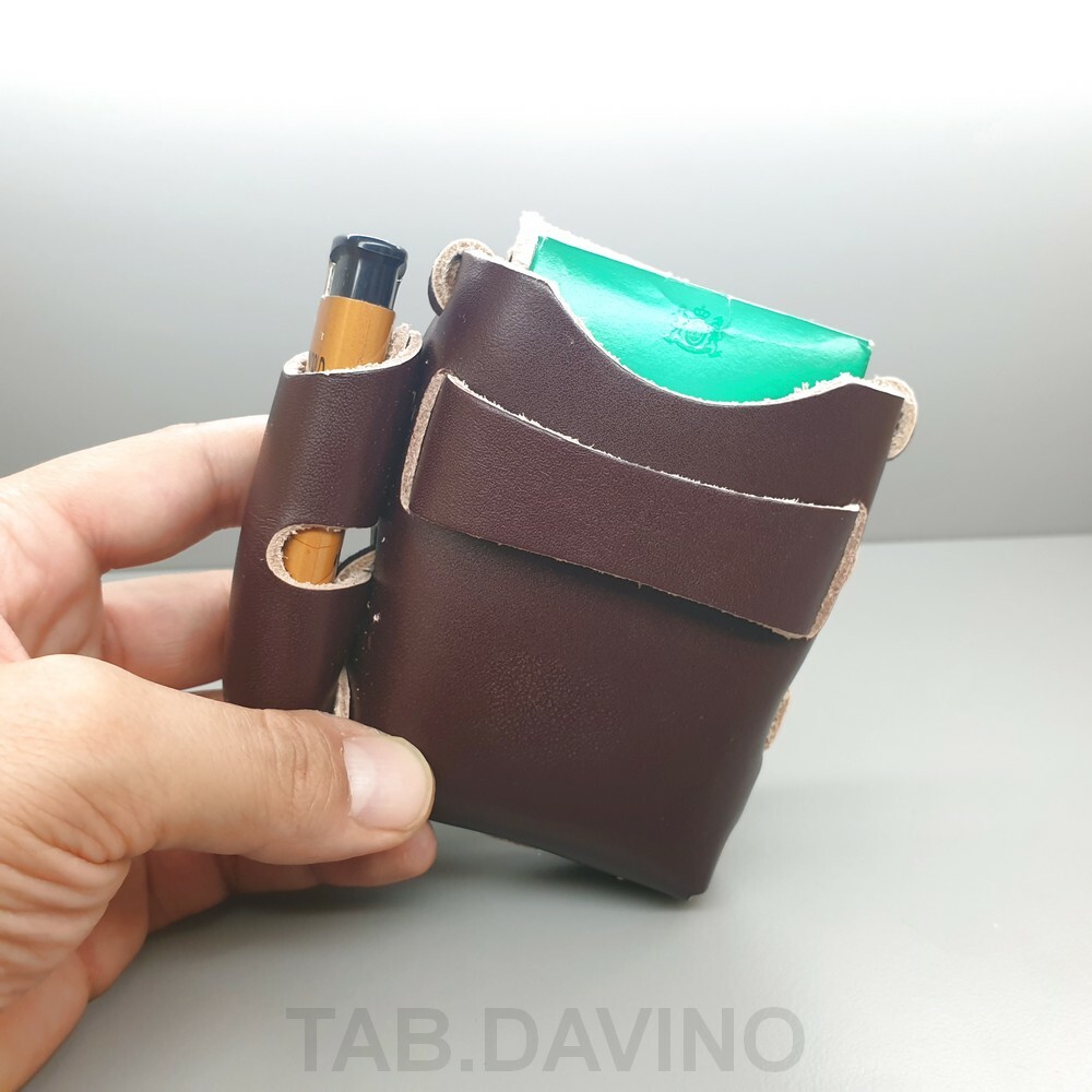 FIREDOG PS2 CIGARETTE HOLDER ECO LEATHER CIGARETTE HOLDER WITH LIGHTER HOLDER CIGARETTES CASE