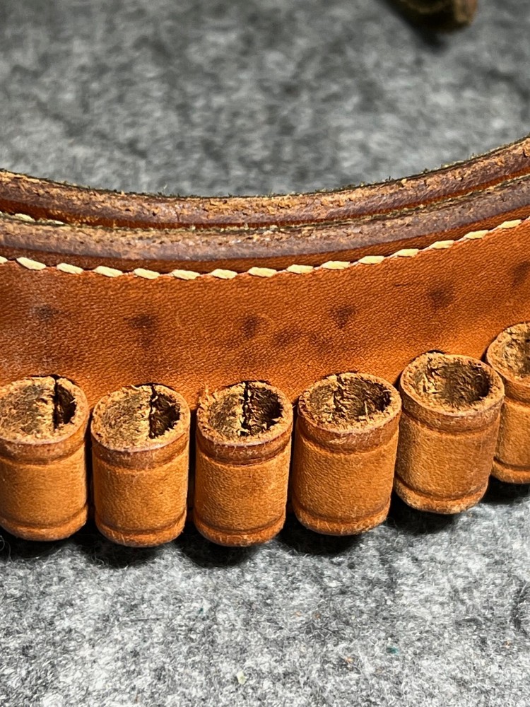 Safariland Brown Leather Ammunition Belt 9mm