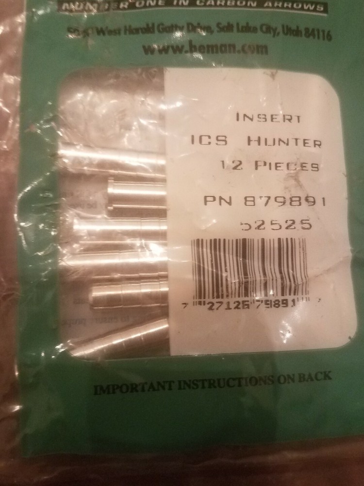 Arrow Componets from Beman insert hunter 10 pieces-Brand New-SHIPS SAME BUS DAY