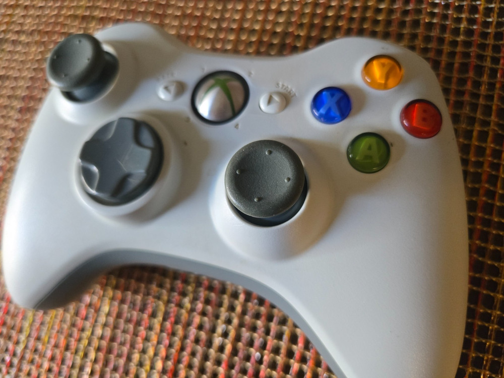 Official Genuine Microsoft Xbox 360 Wireless Controller White ~ TESTED