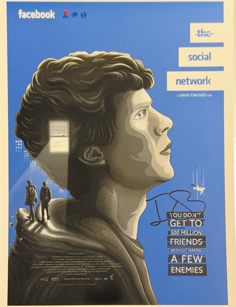 Jesse Eisenberg signed 'The Social Network' 8 x 10 📦 ✅