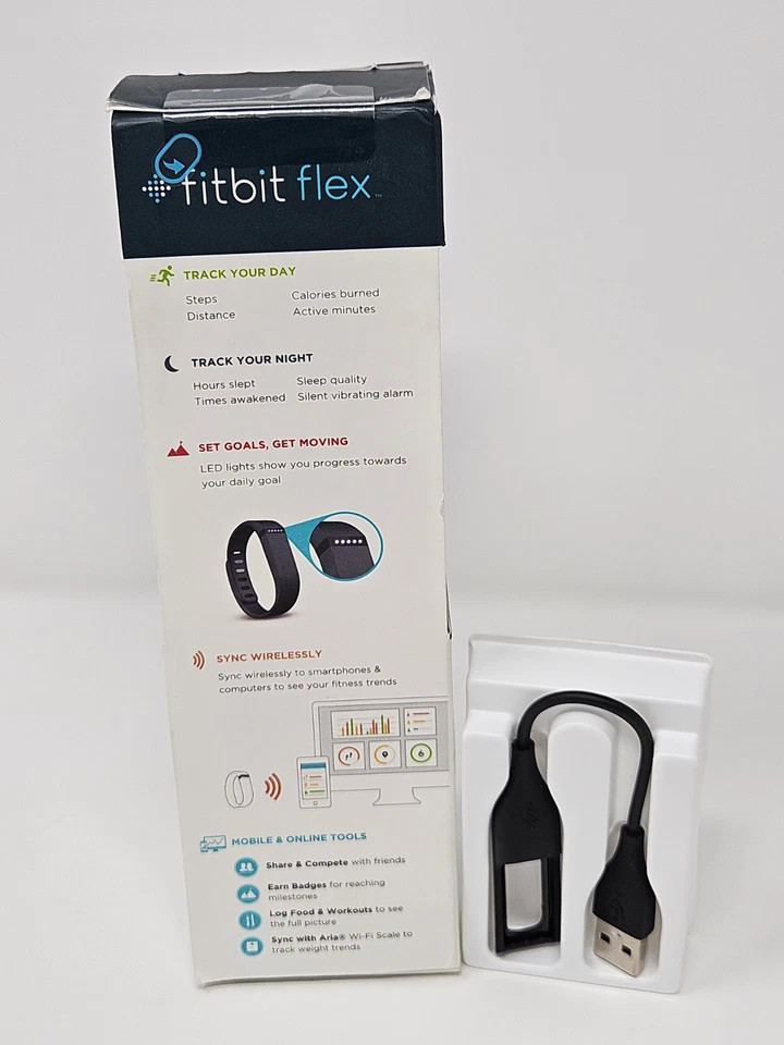 Fitbit Flex Smartwatch Wireless Wristband Bracelet Activity Tracker Black