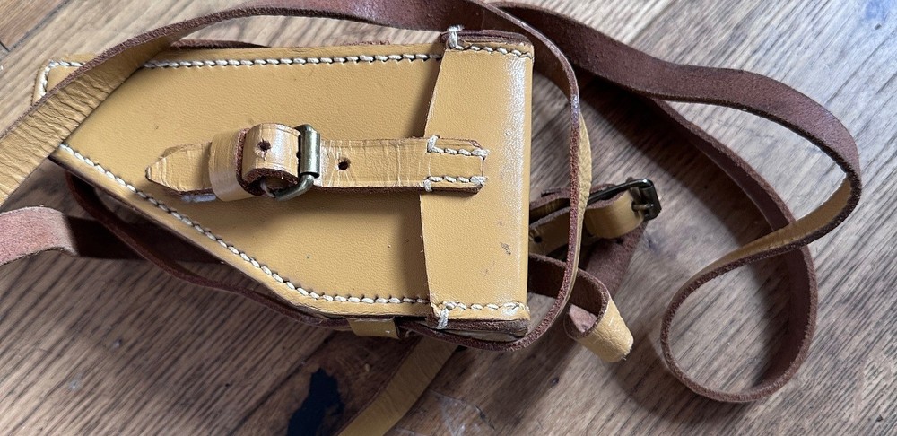 Vintage Leather Cased Stanley Clinometer