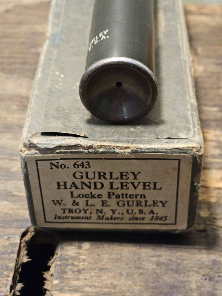 Vintage W. & L.E. Gurley Surveyors Pocket Sight Level