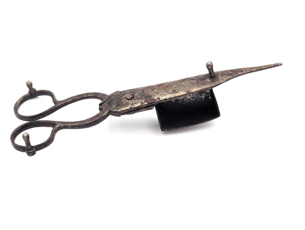 Antique Candle Snuffer Wick Trimmer Iron Silver ?