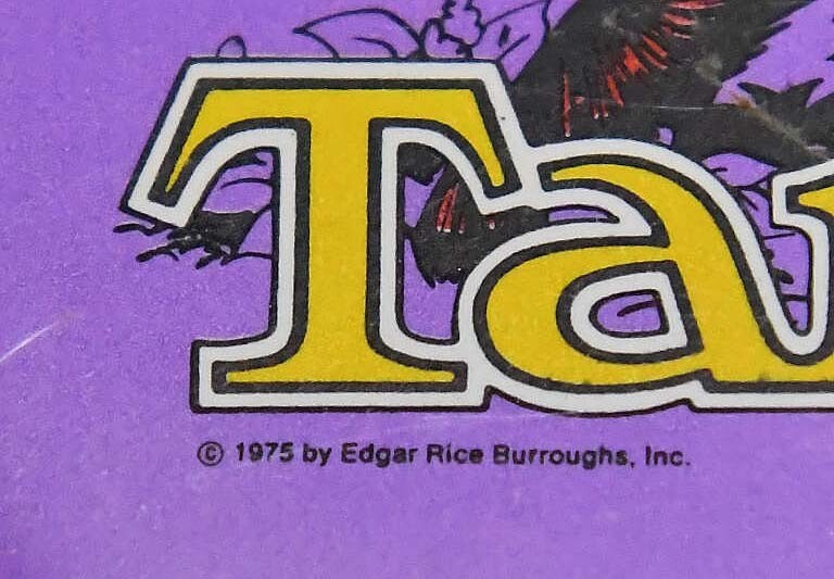 1975 EDGAR RICE BURROUGHS TARZAN BUTTON PINBACK 3 1/2 INCH