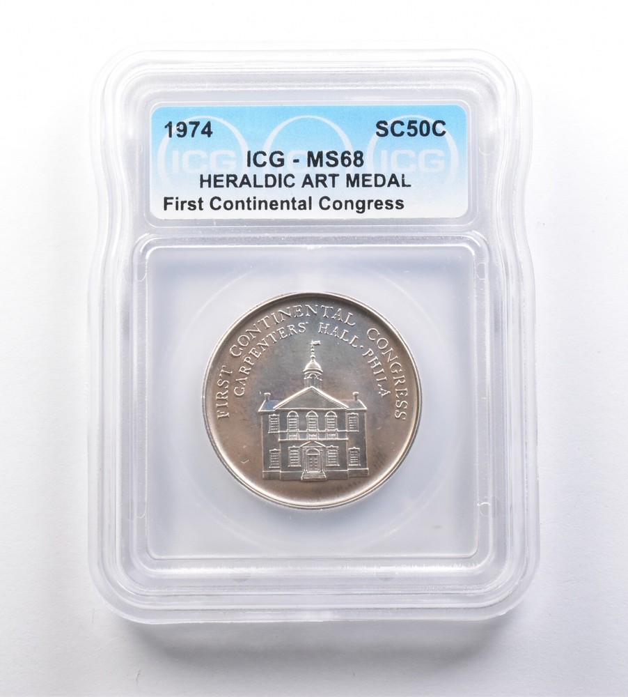 1974 So-Called Half Dollar First Continental Congress MS68 ICG *7193
