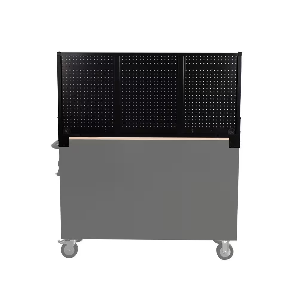 Modular 52 In. W Standard Duty Black Pegboard Attachment