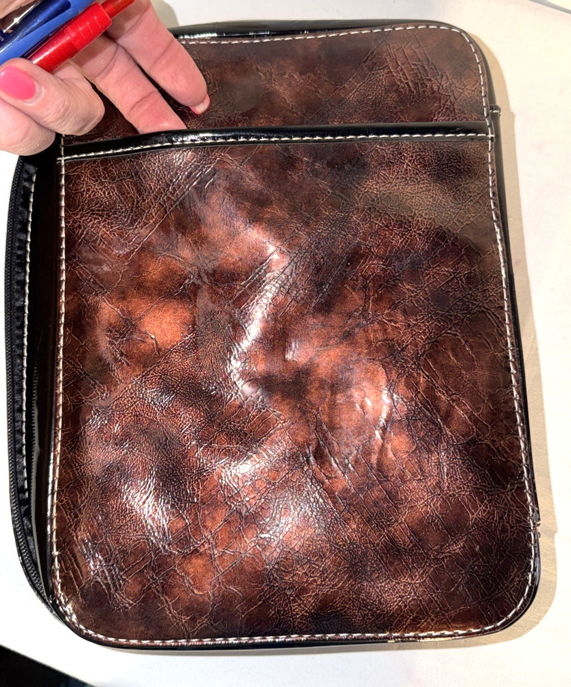 Faux Leather Rhinestone Bible Cover